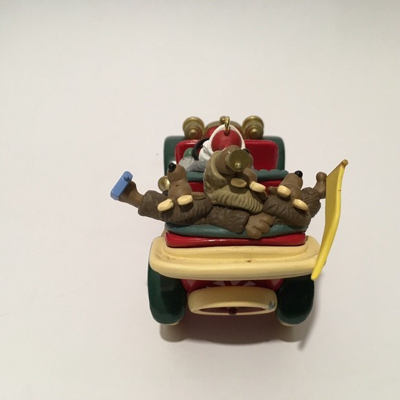 Hallmark Keepsake 1999 JAZZY JALOPY Santa Driving Car With Reindeer w/ sound - Picture 4 of 5